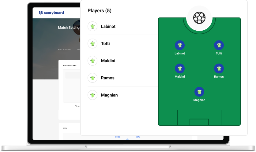 Squad management interface